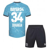 Bayer Leverkusen Granit Xhaka #34 Tredjedraktsett Barn 2023-24 Kortermet (+ Korte bukser)